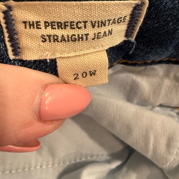 Madewell The Perfect Vintage Straight Jean in Plus Size 20W Medium Wash - Picture 7 of 9